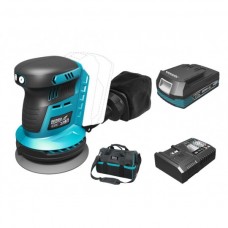 Dedra Set Masina orbitala de slefuit SAS+ALL cu acumulator Li-Ion 18V 2.0Ah incarcator rapid 125W si geanta